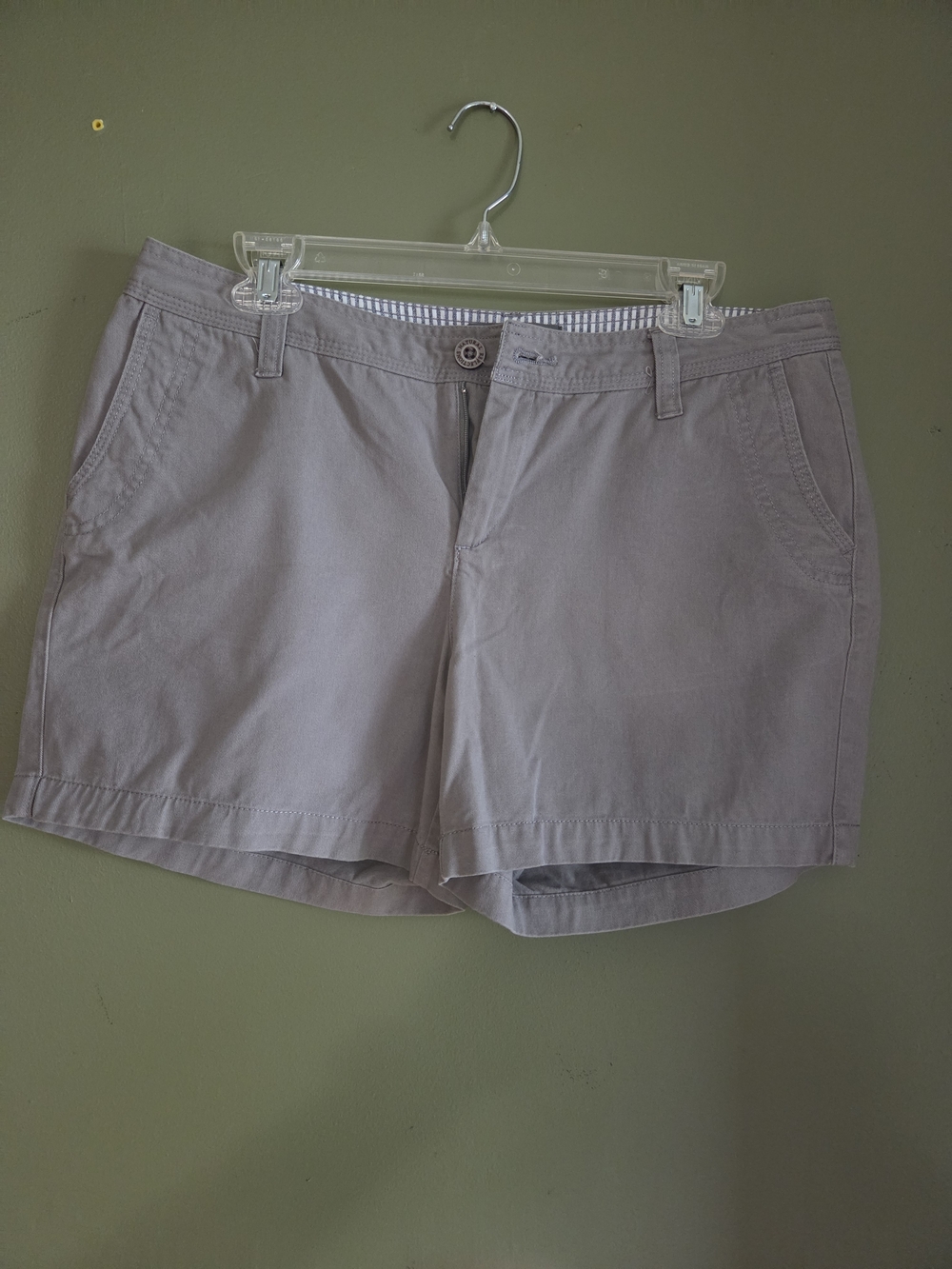 Natural Reflections Women's Chino Shorts - Gray